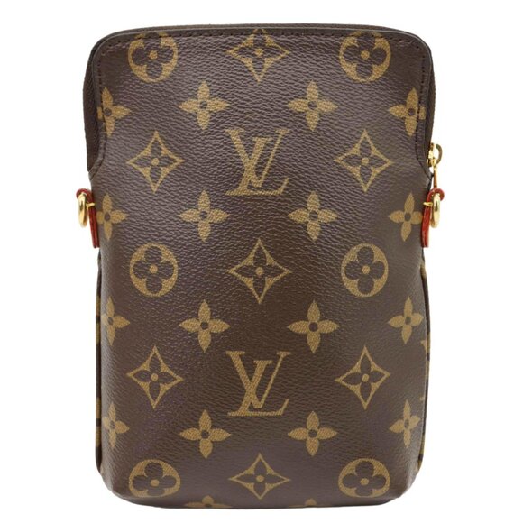 Louis Vuitton  Utility Phone Sleeve Monogram Canvas Crossbody Bag Brown - Picture 4 of 11